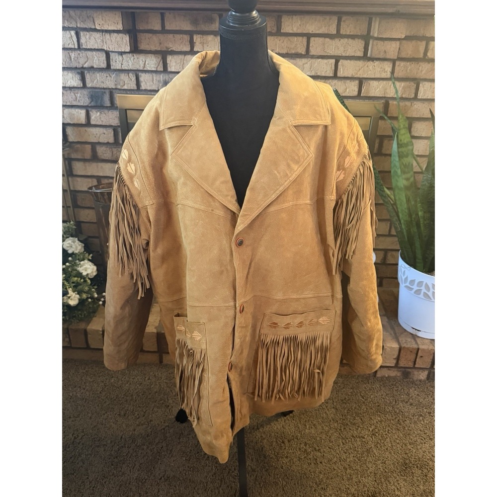 Vintage Men's High Noon Leather Jacket Size 2XL